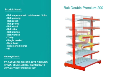 Rak Double Premium Tinggi 200 cm